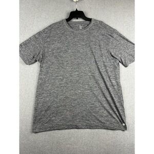 Rhoback Shirt Mens 2XL Gray Performance Stretch Short Sleeve Golf Tee Athletic